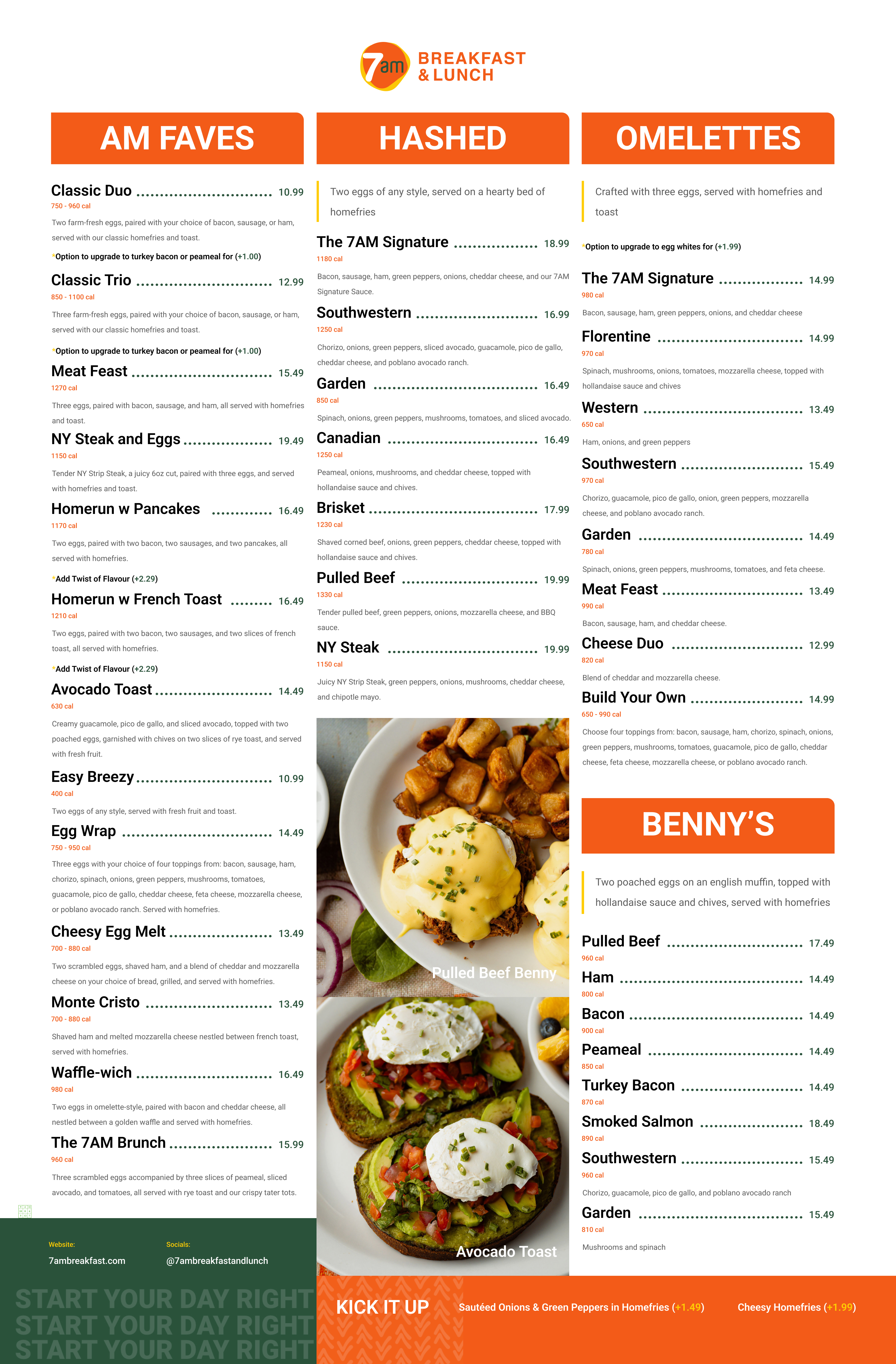 Menu - 7AM Breakfast & Lunch
